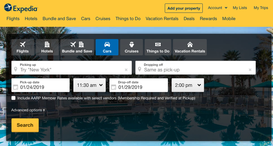 clients incitatifs Expedia