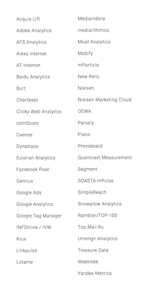 quand utiliser les fournisseurs d'analyses AMP