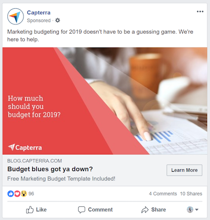 Formats Facebook Liens Annonces