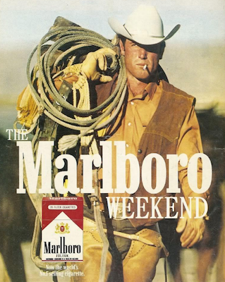 วิวัฒนาการของการโฆษณา Marlboro man character