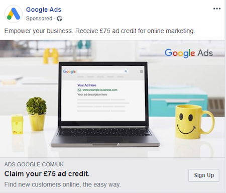 Facebookリンク広告ニュースフィード