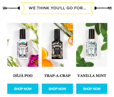 e-commerce e-mail marketing Poo-Pourri