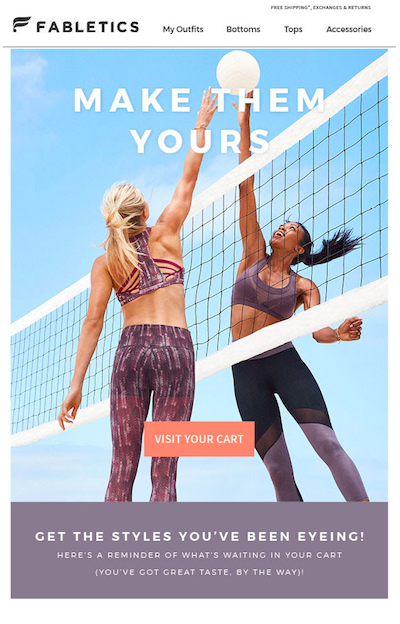 e-commerce marketing prin e-mail coș abandonat