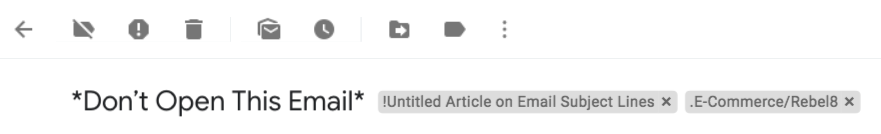 e-commerce e-mail subiect creativitate linie