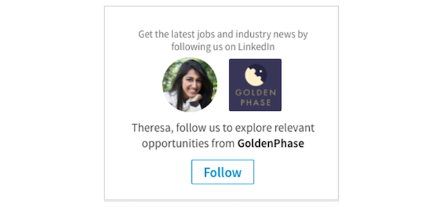 Iklan Dinamis LinkedIn mengikuti perusahaan