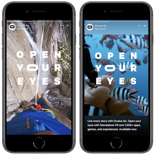 Elementi visivi delle inserzioni di Facebook Stories