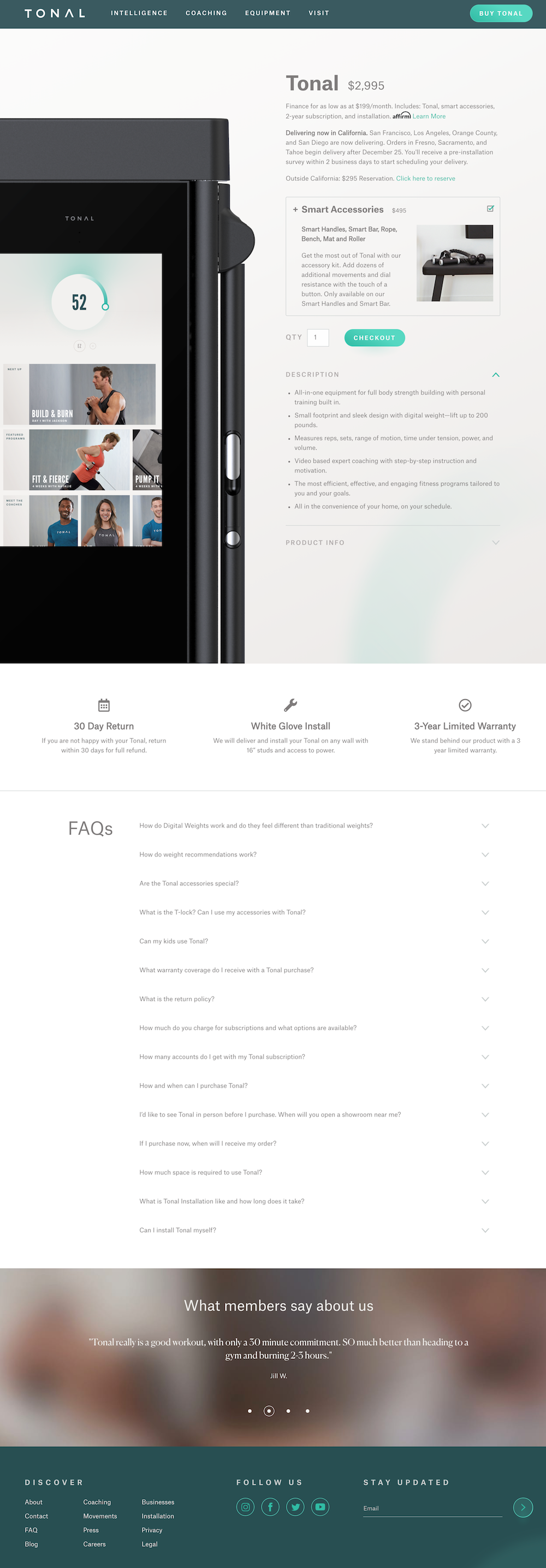 Pagina produsului Tonal Fitness