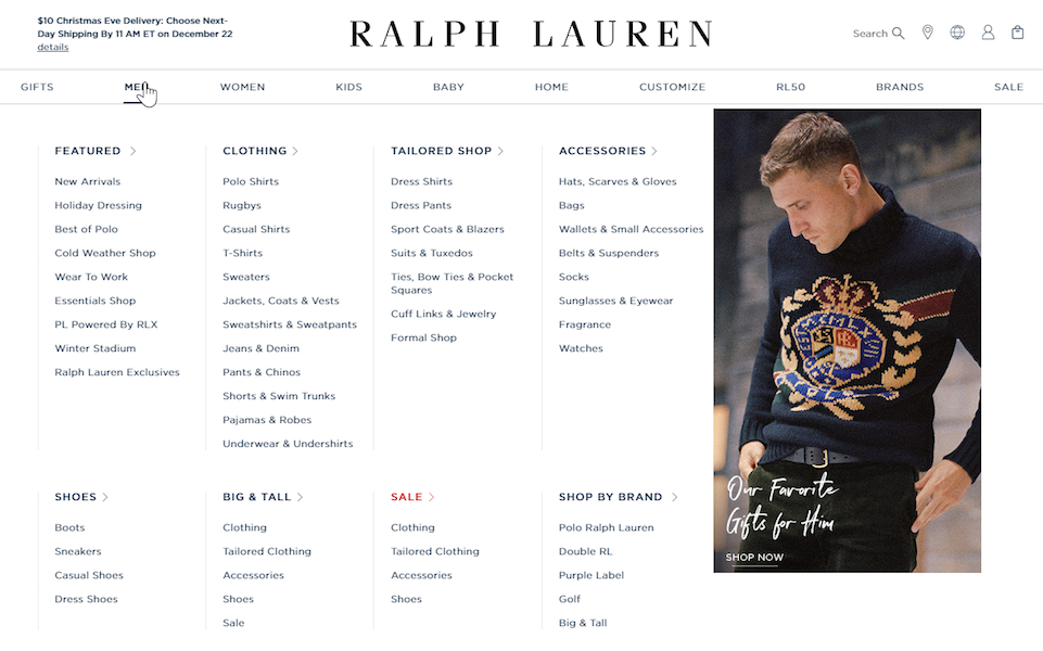 chatbot ส่วนบุคคล Polo Ralph Lauren