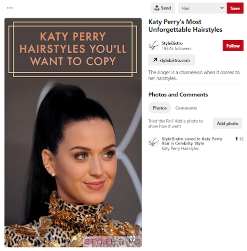 後で保存されたPinterestプロモートピン