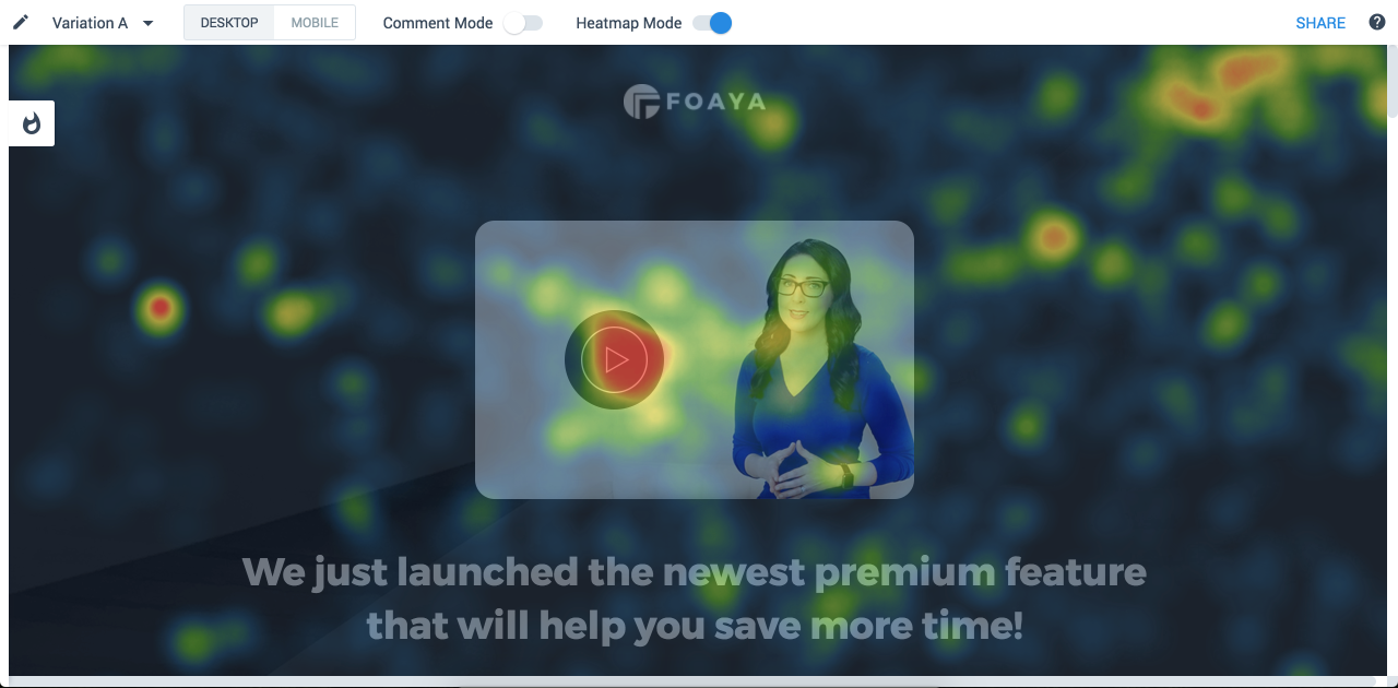 Dimostrazione della mappa di calore