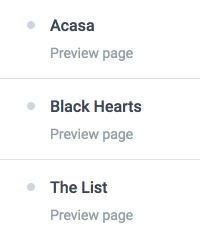Pannello di controllo della modalità di anteprima