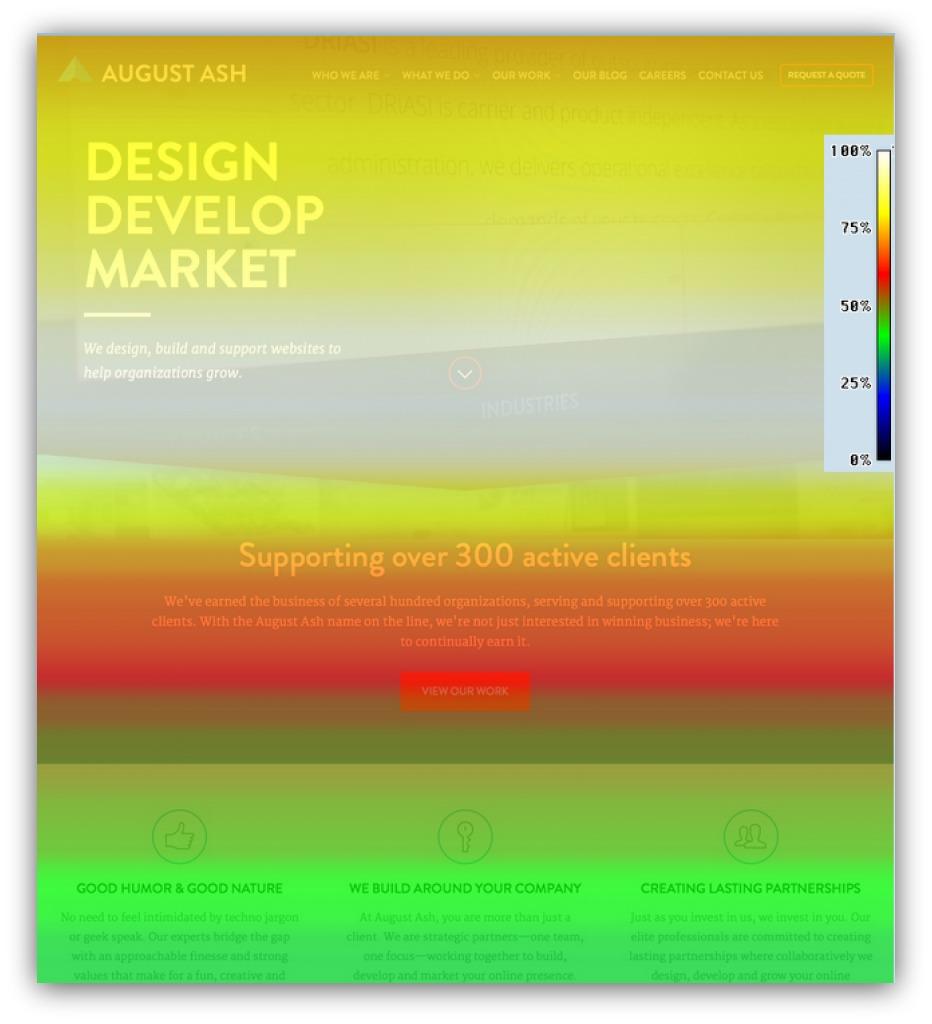 Esempio di mappa al passaggio del mouse di August Ash