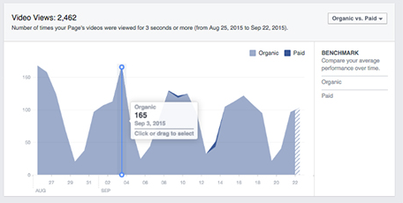 Facebook Insights 视频观看次数