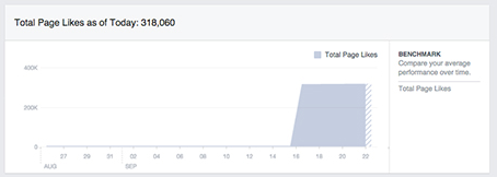 Facebook Insights 页面喜欢