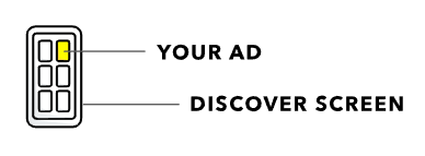 Penempatan cerita iklan Snapchat