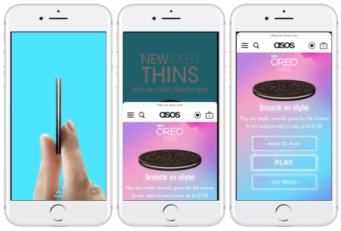 Tampilan Web iklan Snapchat