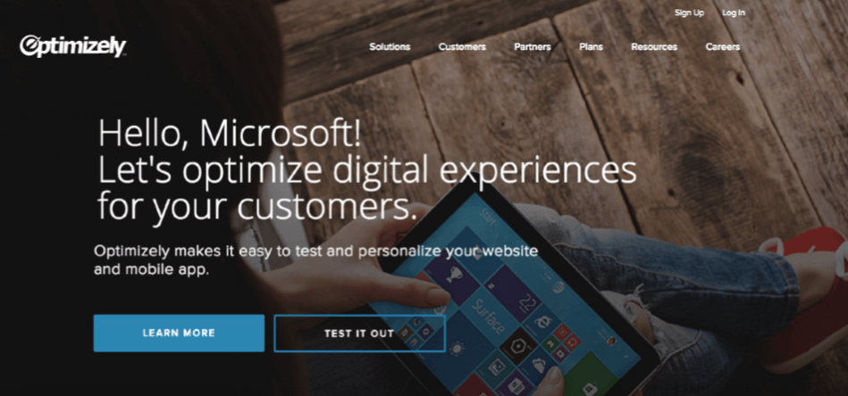 personnalisation de site Web en temps réel Optimizely Microsoft