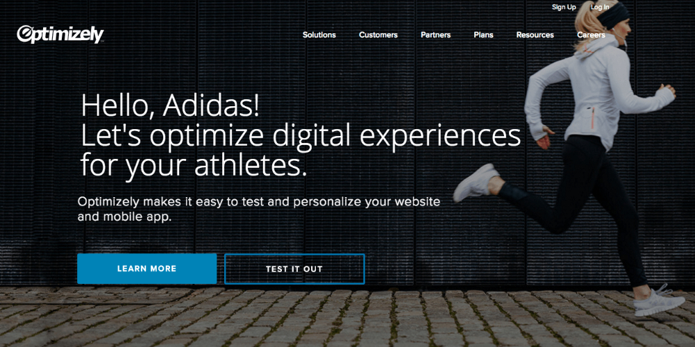 personnalisation de site Web en temps réel Optimizely