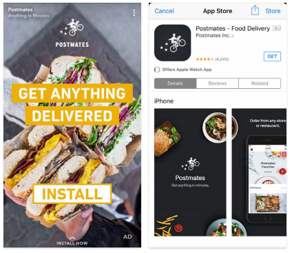 Anunțuri de instalare a aplicației Snapchat