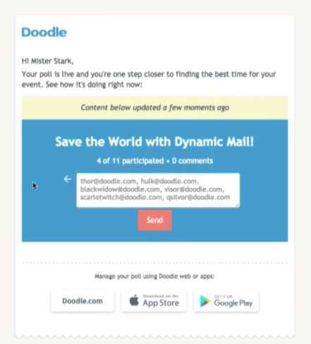 AMP สำหรับส่งอีเมลเตือนความจำ