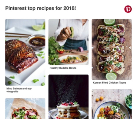 ตัวอย่าง Pinterest อีเมล AMP