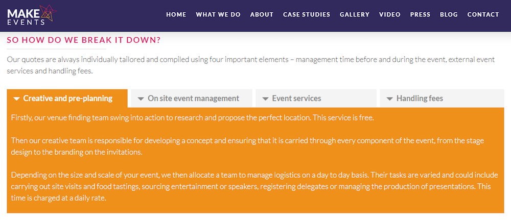 ripartizione dei costi di stima del progetto delle agenzie