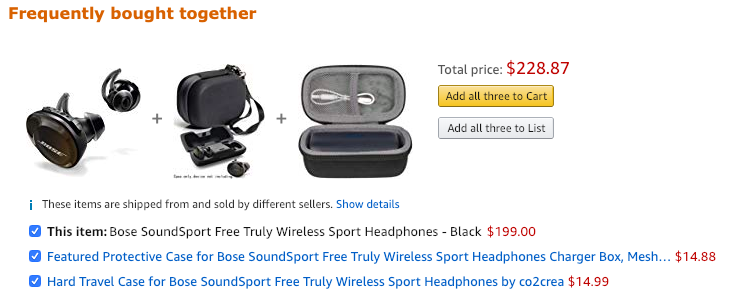 personalizzazione e-commerce Amazon cross-selling