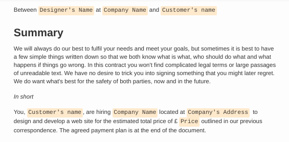șablon de contract client