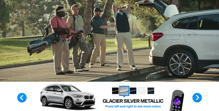 anúncios de TV interativos BMW