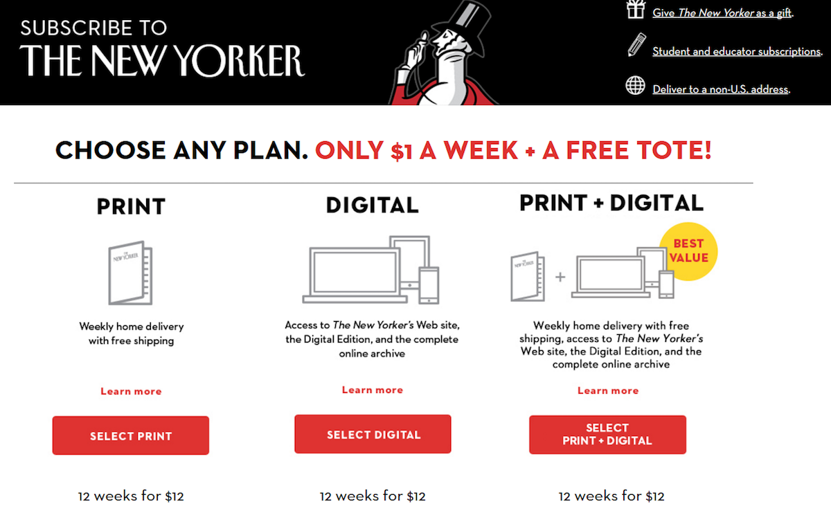 ejemplo de página de destino posterior al clic de ventas adicionales