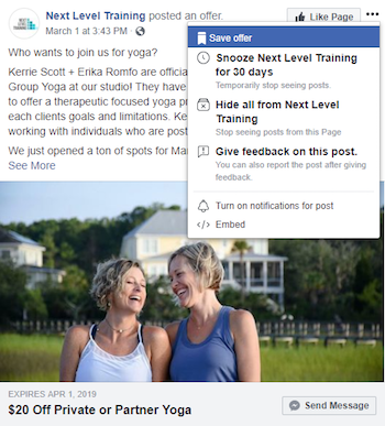 Facebook propose une option de sauvegarde des publicités