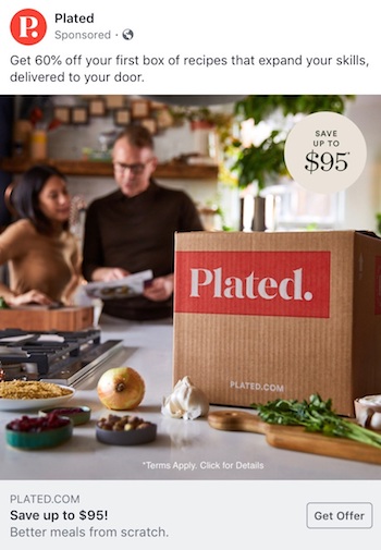 offre sur Facebook image engageante