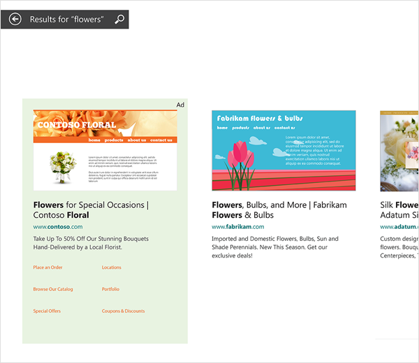 โฆษณา Bing กับโฆษณาบน Facebook Microsoft Smart search