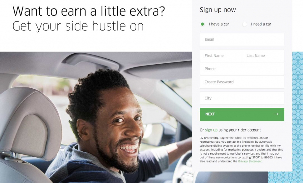 ตัวอย่าง Uber แบบหลายขั้นตอน