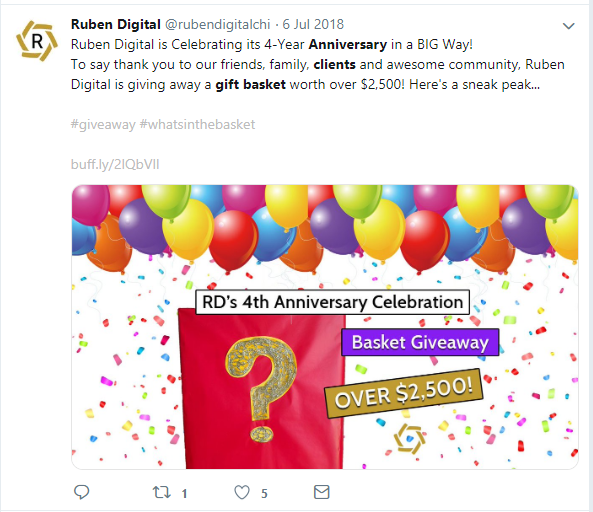 سلة الذكرى السنوية لأفكار تقدير العملاء