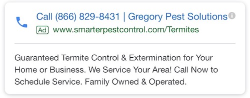 نسخة مقنعة من إعلانات للاتصال فقط من Google