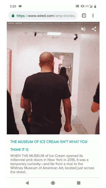 Google AMP-Stories Wired