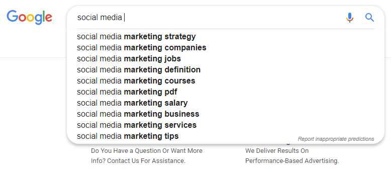 롱테일 키워드 자동 완성을 찾는 방법