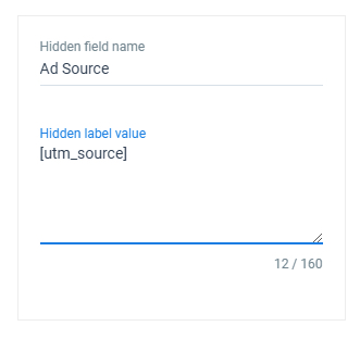 exemplu câmpuri de formă ascunse