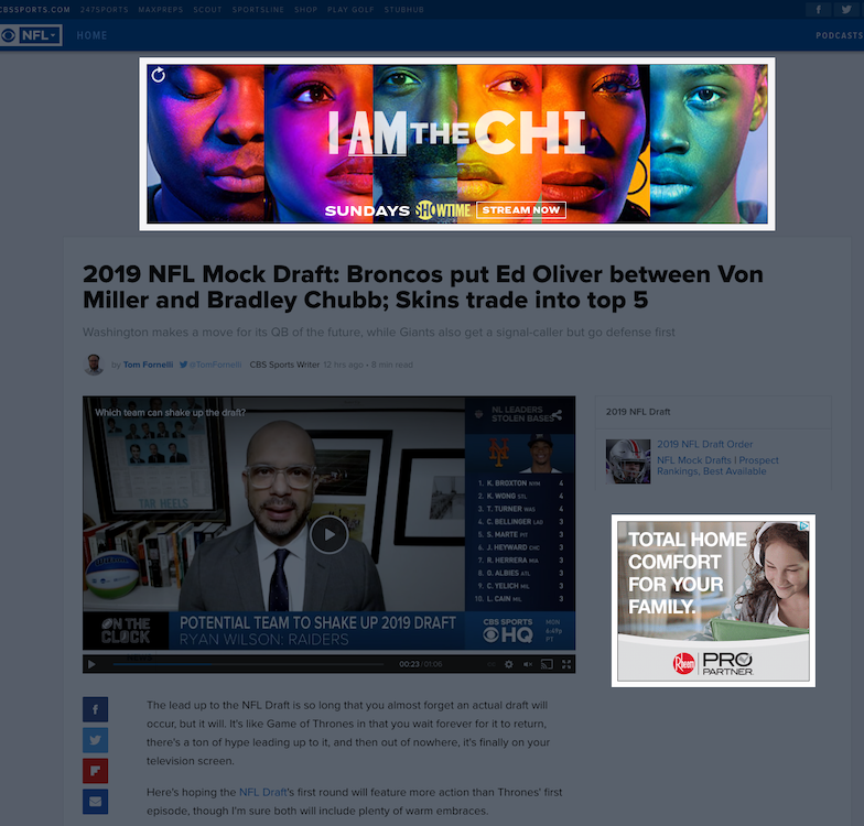 web de ejemplo de publicidad nativa