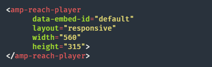 AMP media Reach player