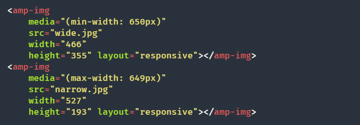 Атрибут мультимедиа видео AMP