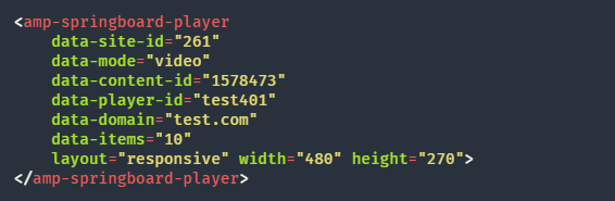 AMP media Springboard player