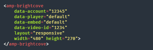 AMP media Brightcove