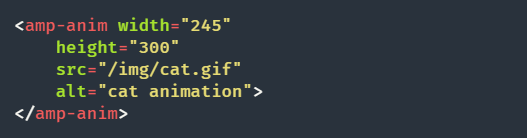 Атрибут высоты ширины видео AMP