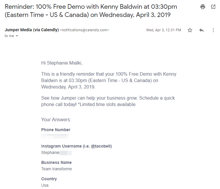 การแจ้งเตือนอีเมลส่วนบุคคลแบบ B2b