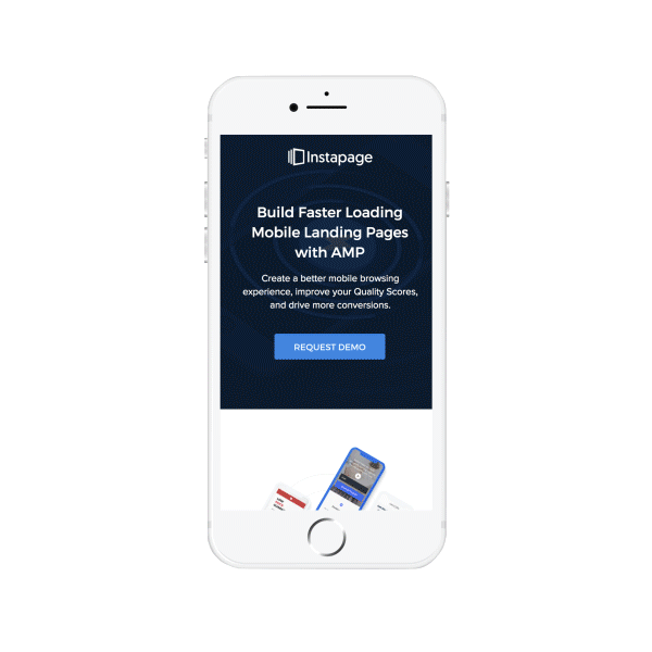 Página AMP de Instapage