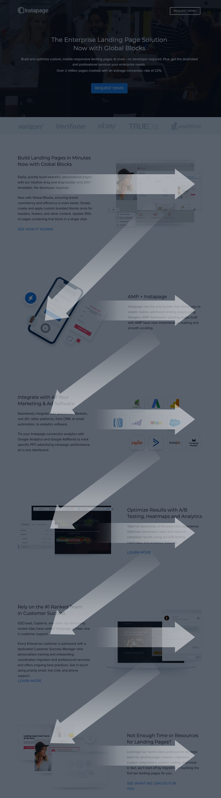 cómo Instapage espacio en blanco