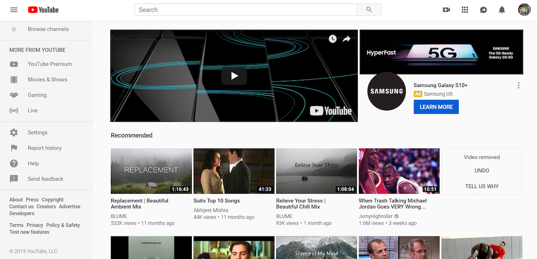 ตัวอย่างโฆษณาอีคอมเมิร์ซของ Samsung