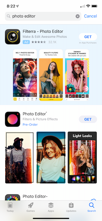 Pertinenza degli annunci della rete di ricerca Apple